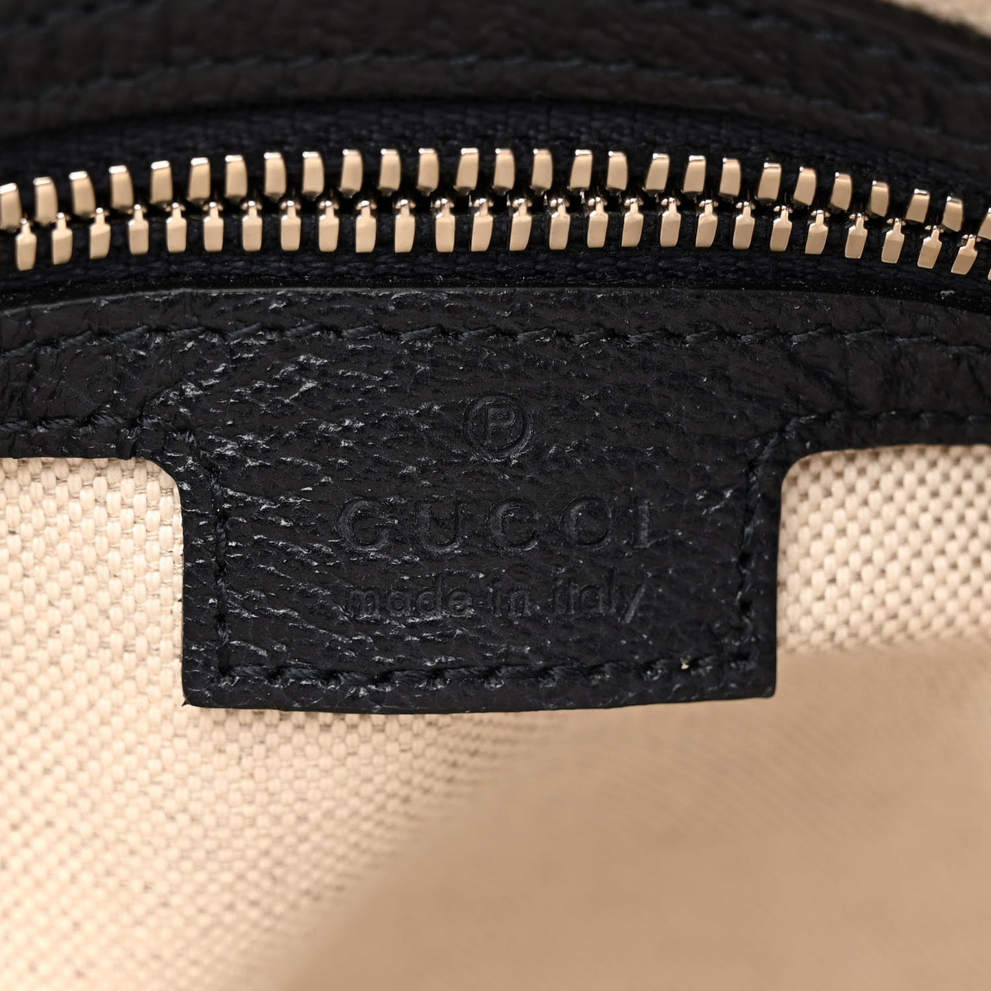 GG Supreme Monogram Textured Dollar Calfskin Web Small Ophidia Messenger Bag Beige Blue
