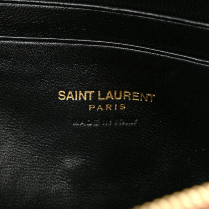 Saint Laurent Grain De Poudre Matelasse Monogram Mini Lou Camera Bag Dark Natural 6 of 10