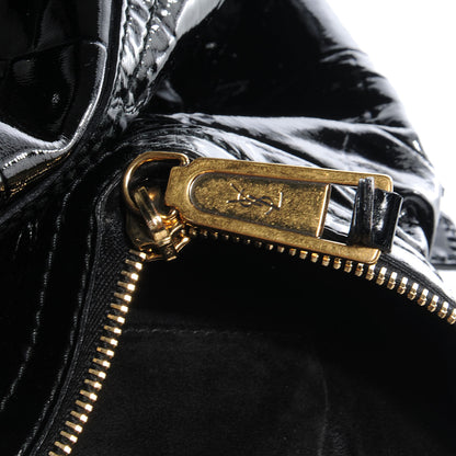 Saint Laurent Patent Crocodile Embossed Medium Downtown Tote 6 of 9