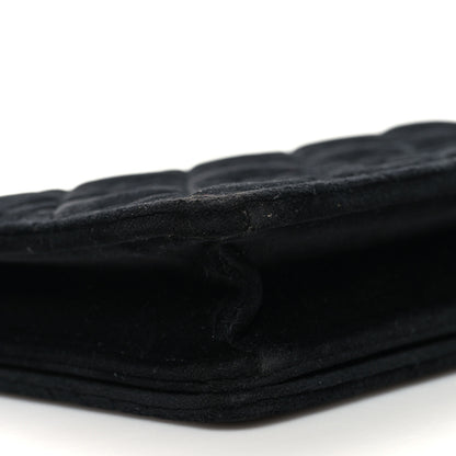 Christian Dior Velvet Cannage Lady Dior Convertible Clutch Black 9 of 11