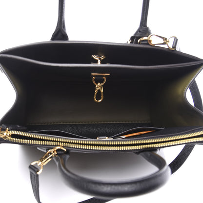 Louis Vuitton Calfskin City Steamer MM Kaki Black 4 of 10