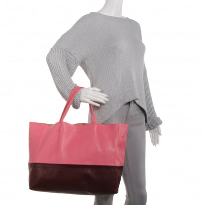 Celine Lambskin Horizontal Bi-Cabas Pink Rust 2 of 8