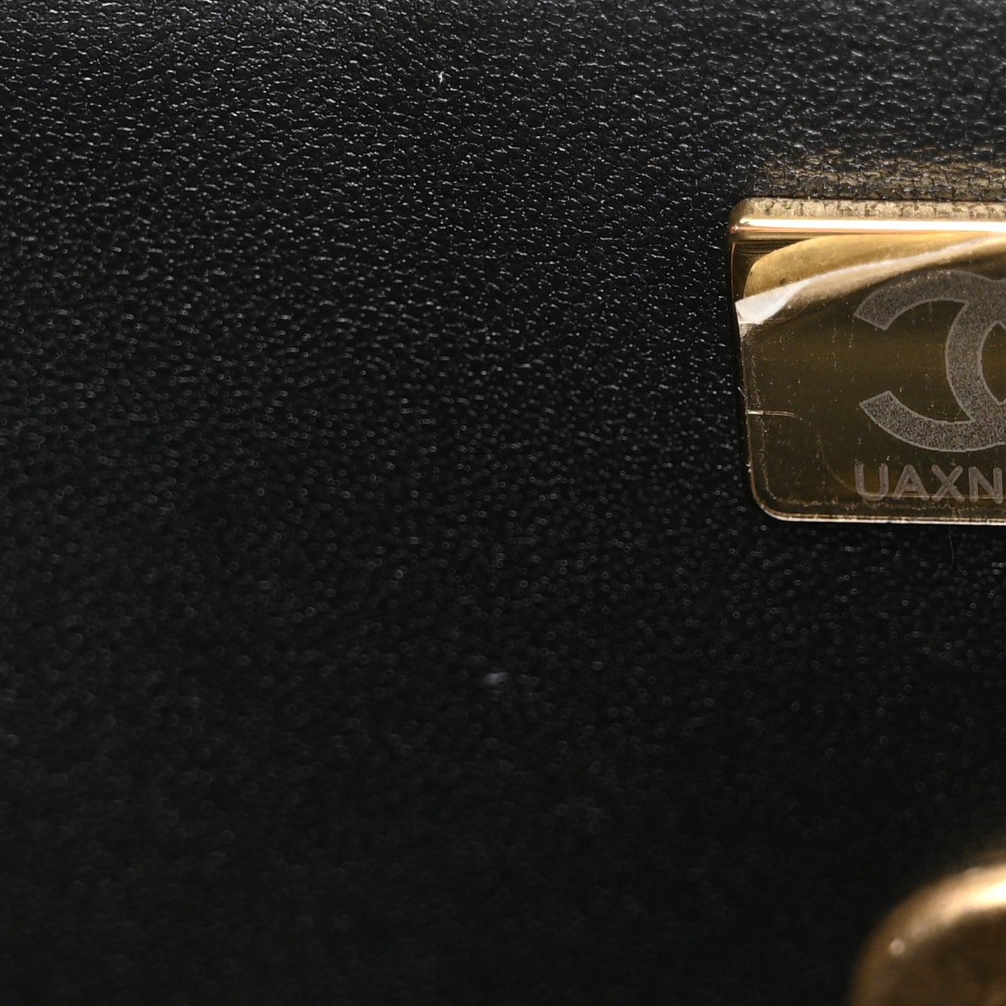 Caviar Quilted 31 Rue Cambon Top Handle Flap Black