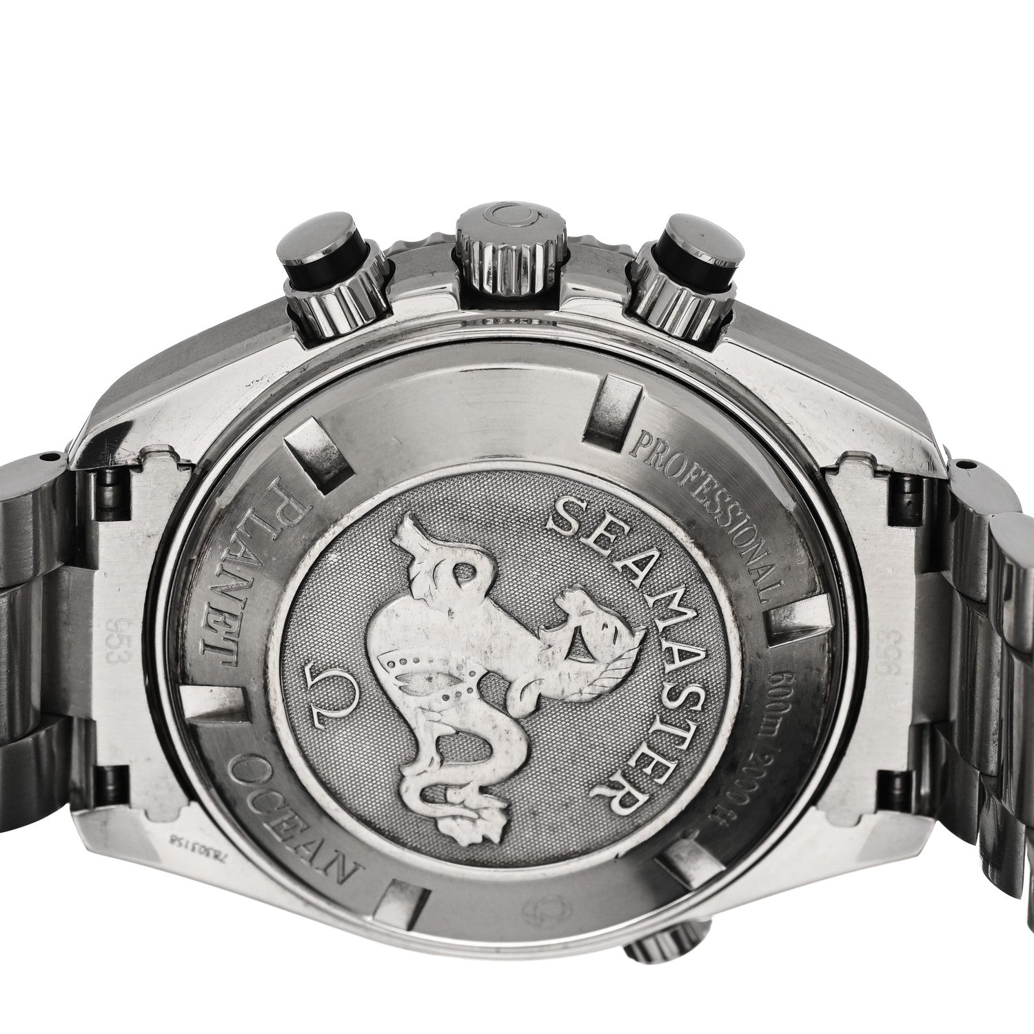 Omega Stainless Steel 45.5 mm Seamaster Planet Ocean Chronograph Automatic Watch Black 2210.50.00 4 of 4