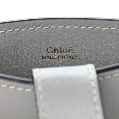Chloe Shiny Calfskin Goatskin Mini Aby Bi-Color Bucket Light Eucalyptus 6 of 10