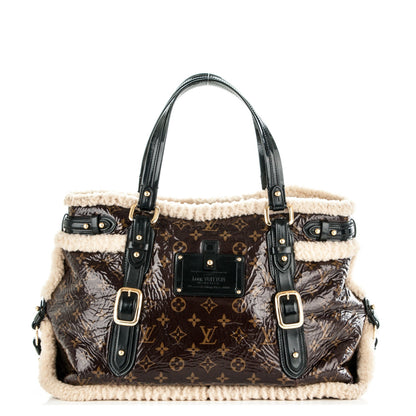 Louis Vuitton Patent Monogram Shearling Sac Thunder 1 of 7