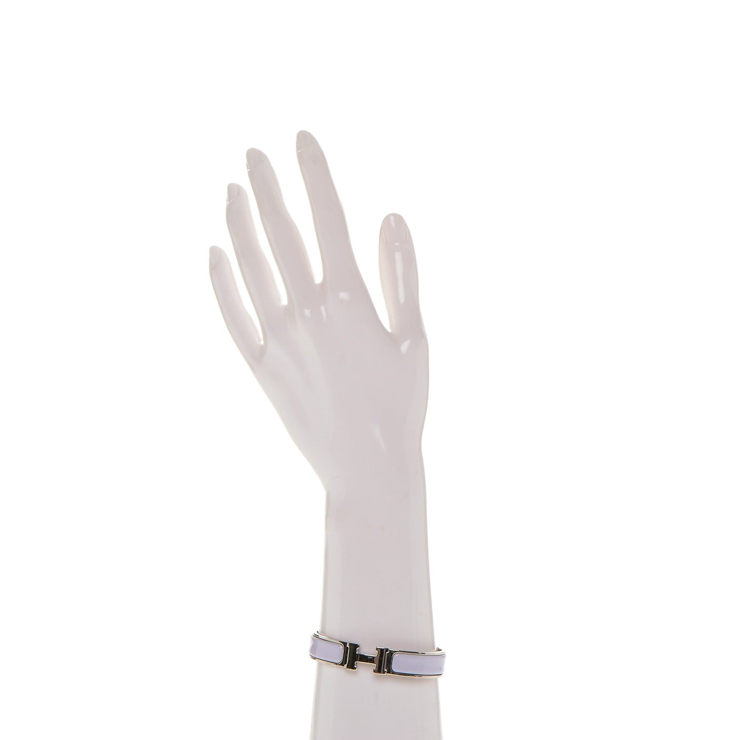 Enamel Narrow Clic Clac H Bracelet PM Parme
