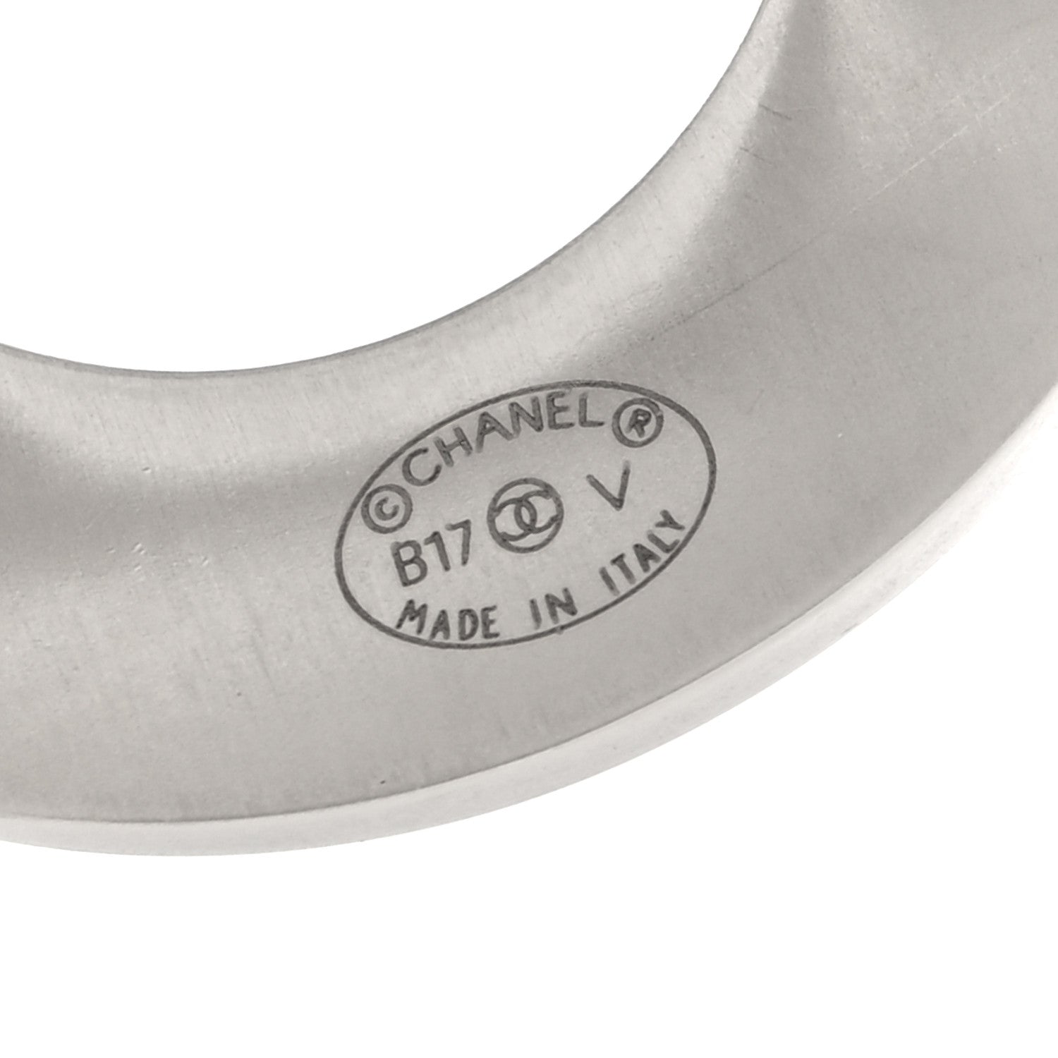 Chanel Metal CC Cuff Silver 4 of 5
