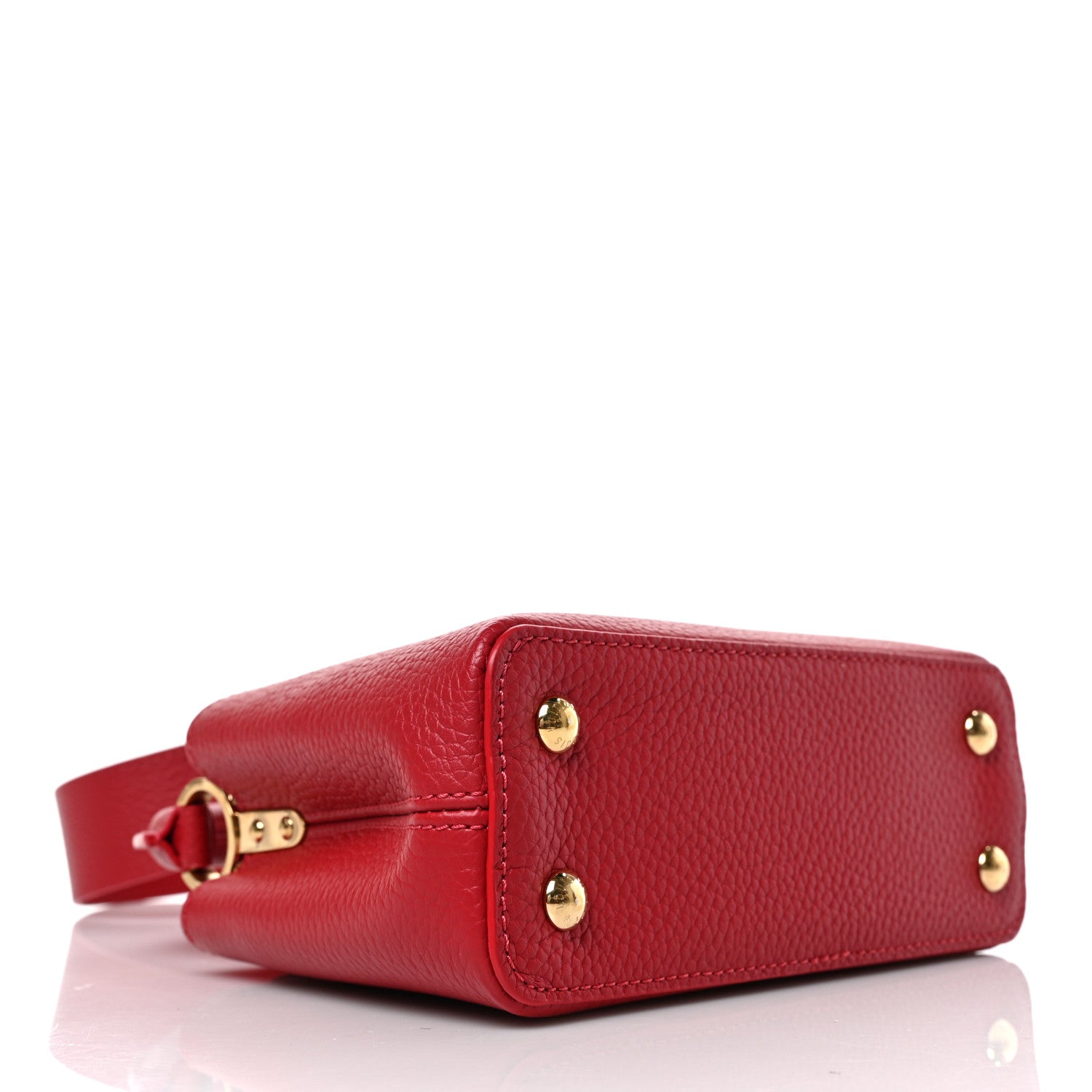 Louis Vuitton Taurillon Mini Capucines Scarlet 4 of 9