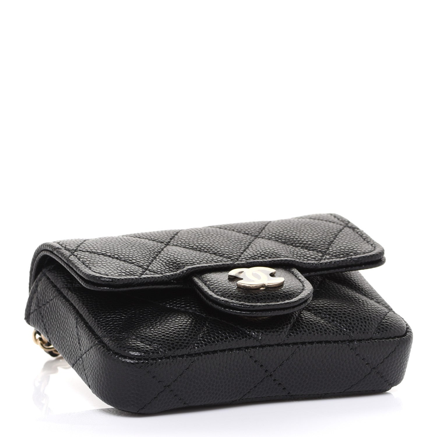 Chanel Caviar Quilted Mini Chain Belt Bag Black 4 of 10