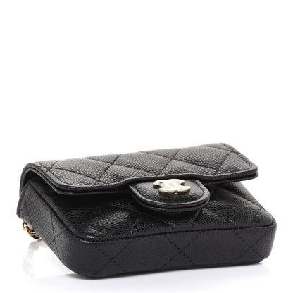 Chanel Caviar Quilted Mini Chain Belt Bag Black 4 of 10