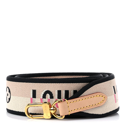Louis Vuitton Jacquard Speedy Bandouliere 20 Shoulder Strap Black 1 of 3