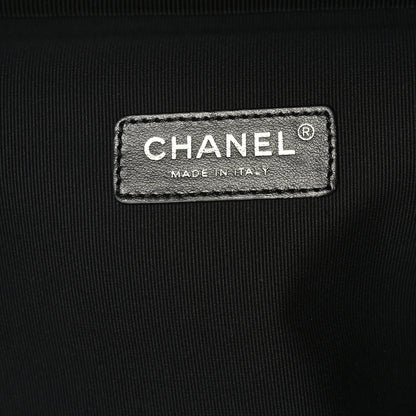 Chanel Nylon Grosgrain Large Lifestyle Travel Black 6 of 9