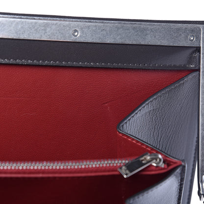 Celine Patina Box Calfskin Medium Clasp Bag Grey 11 of 13