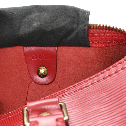 Louis Vuitton Epi Speedy 25 Castillan Red 7 of 11