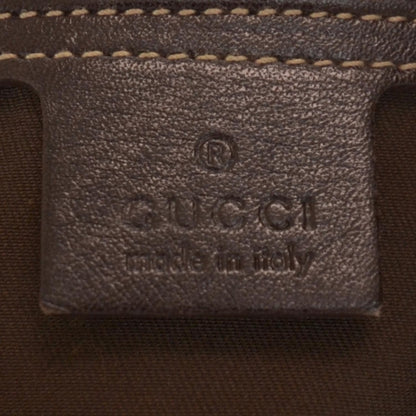 Gucci Leather Britt Tote Dark Brown 5 of 7