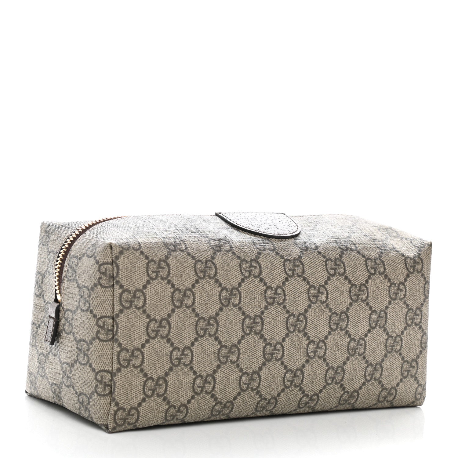 Gucci Soft GG Supreme Monogram Calfskin Large Ophidia Cosmetic Case Beige Ebony New Acero 3 of 7