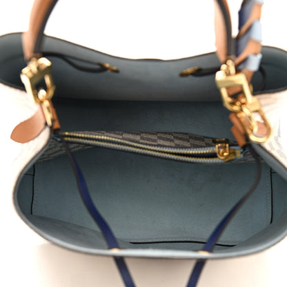 Louis Vuitton Damier Azur Braided Neonoe MM Blue 5 of 11