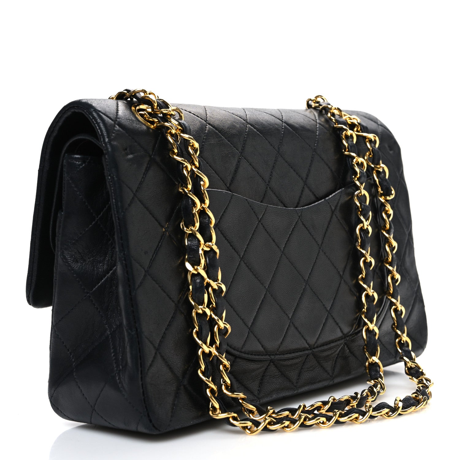 Chanel Lambskin Quilted Medium Double Flap Black 3 of 12