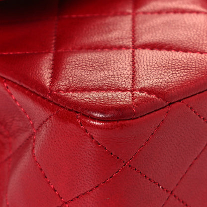 Chanel Lambskin Quilted Small Double Flap Red 10 of 18