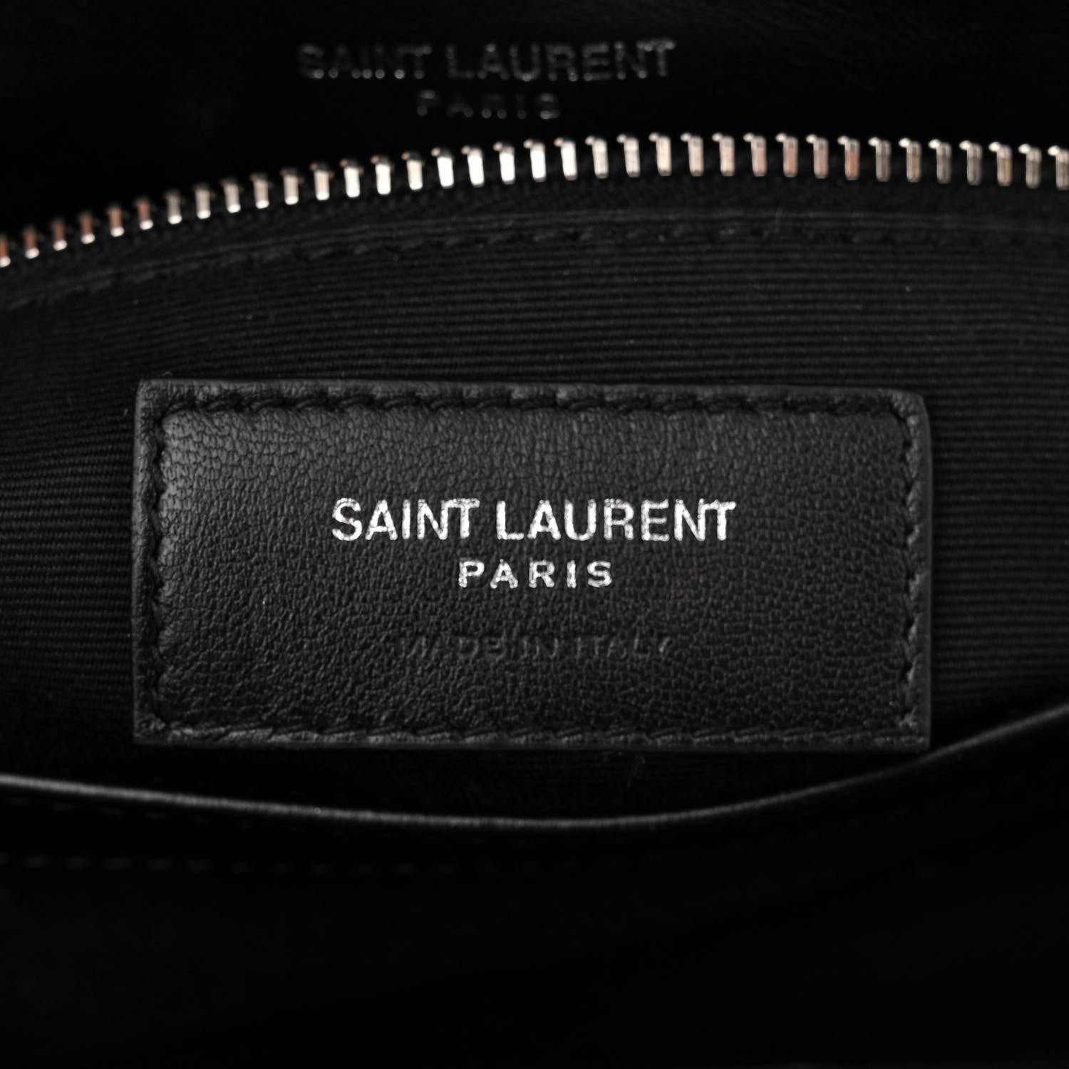 Saint Laurent Calfskin Y Quilted Monogram Toy Loulou Crossbody Bag Black 6 of 11