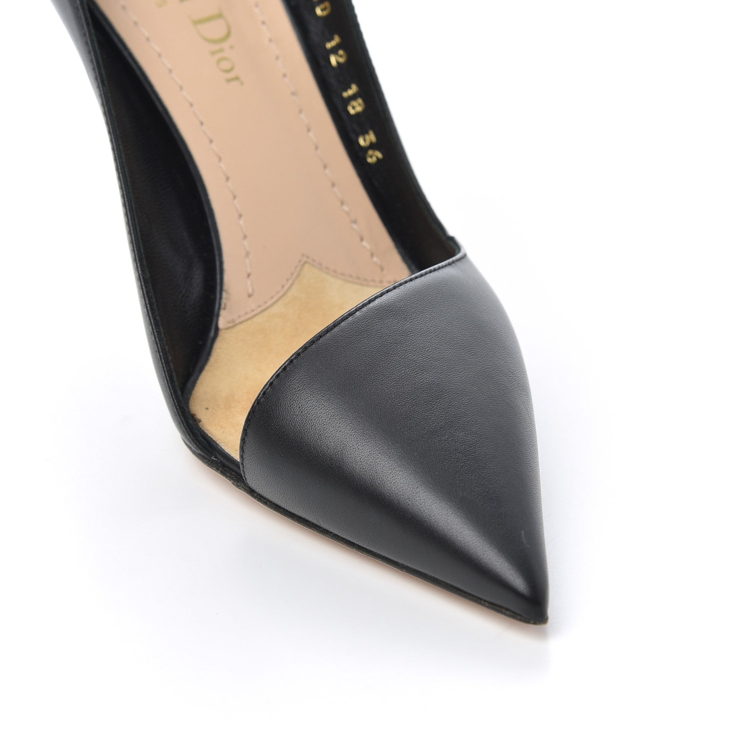 Christian Dior Calfskin D-Sculpture Pumps 36 Black 18 of 19