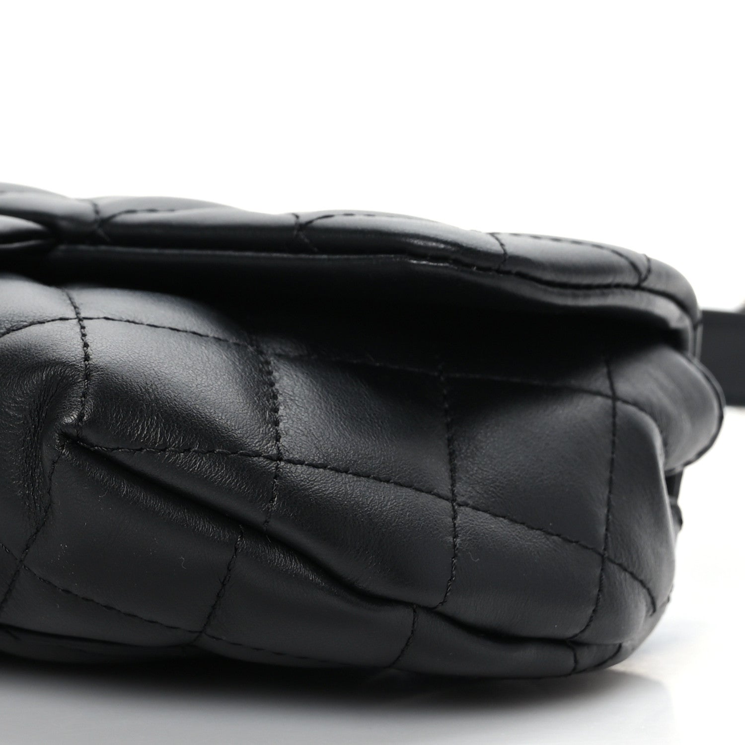 Chanel Calfskin Quilted CC Uniform Flap Belt Bag Black 8 of 8