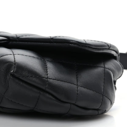 Chanel Calfskin Quilted CC Uniform Flap Belt Bag Black 8 of 8