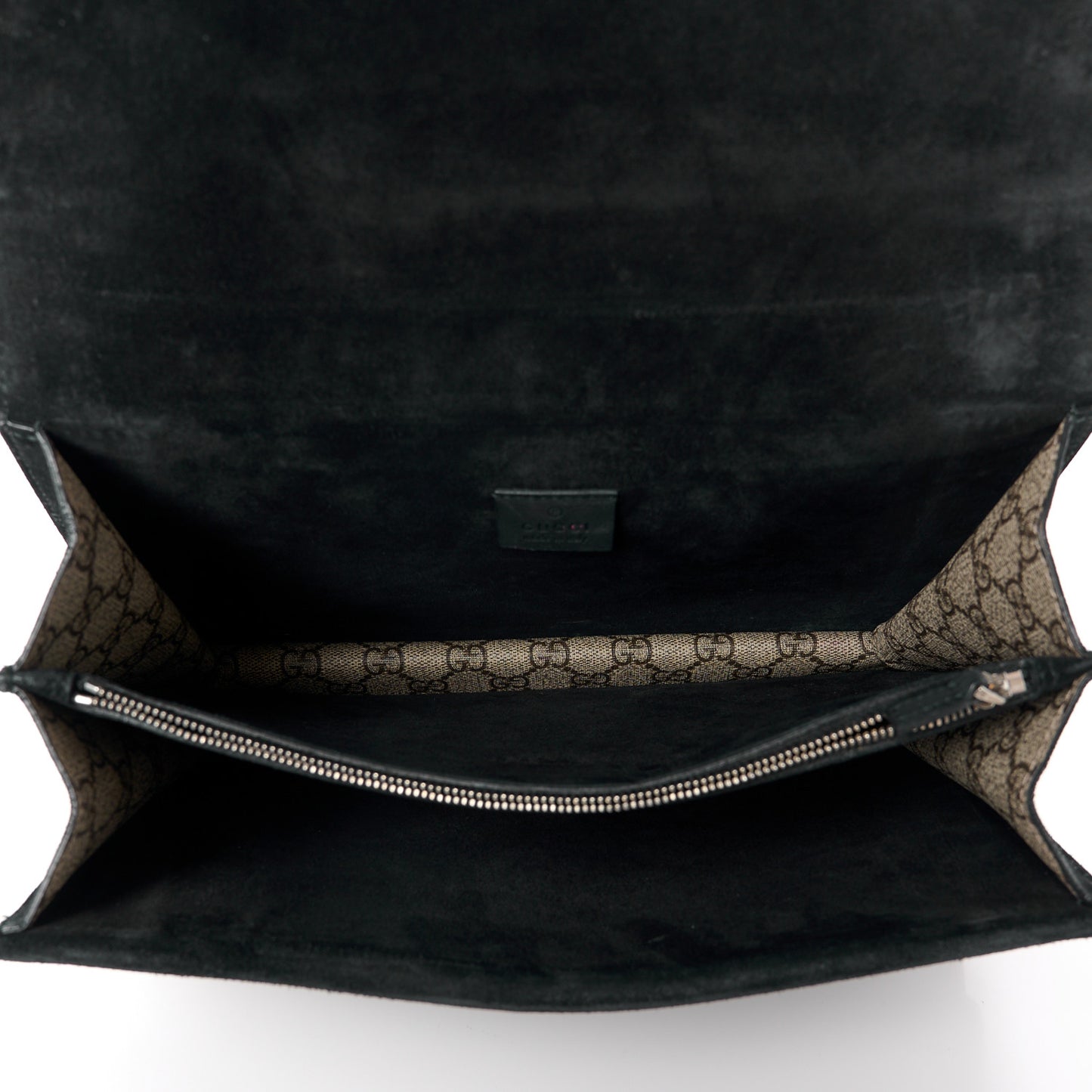GG Supreme Monogram Medium Dionysus Shoulder Bag Black