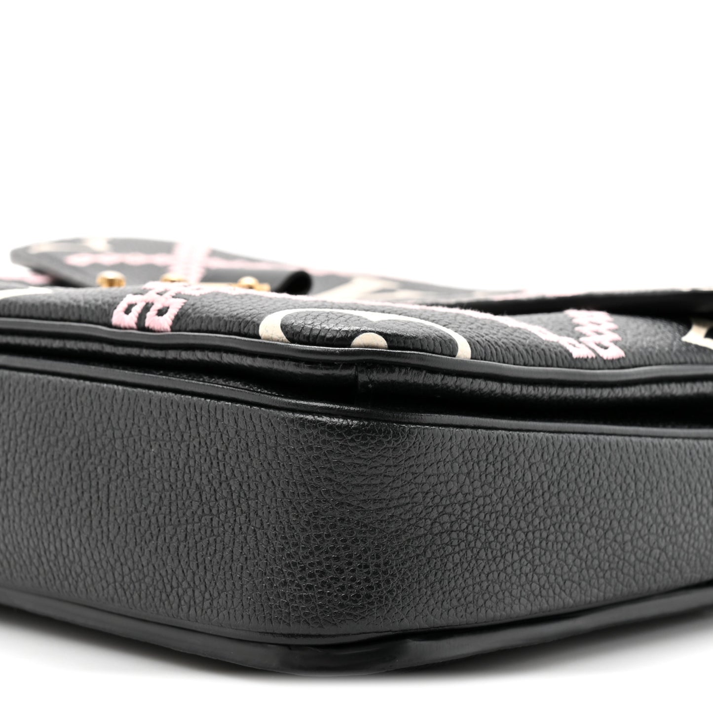 Empreinte Monogram Giant Broderies Pochette Metis Black