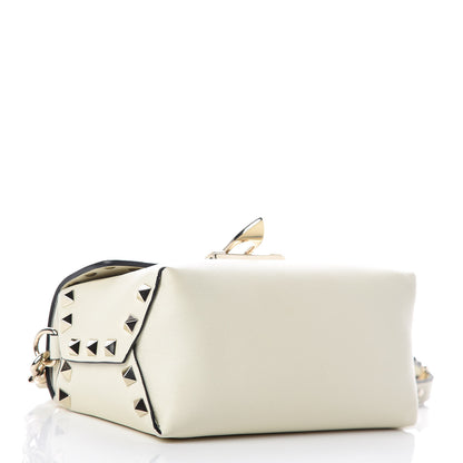Valentino Garavani Calfskin Mini Rockstud Crossbody Bag Ivory 4 of 9