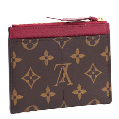 Louis Vuitton Monogram Zipped Card Holder Fuchsia 3 of 6