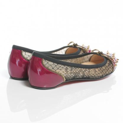 Christian Louboutin Patent Lace Candy Spikes Flats 39.5 4 of 7