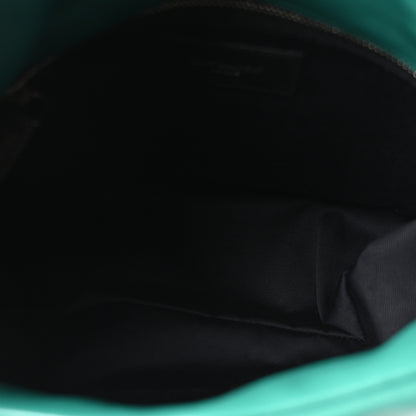 Saint Laurent Lambskin Quilted Small Loulou Puffer Monogram Chain Satchel Green Field 5 of 10