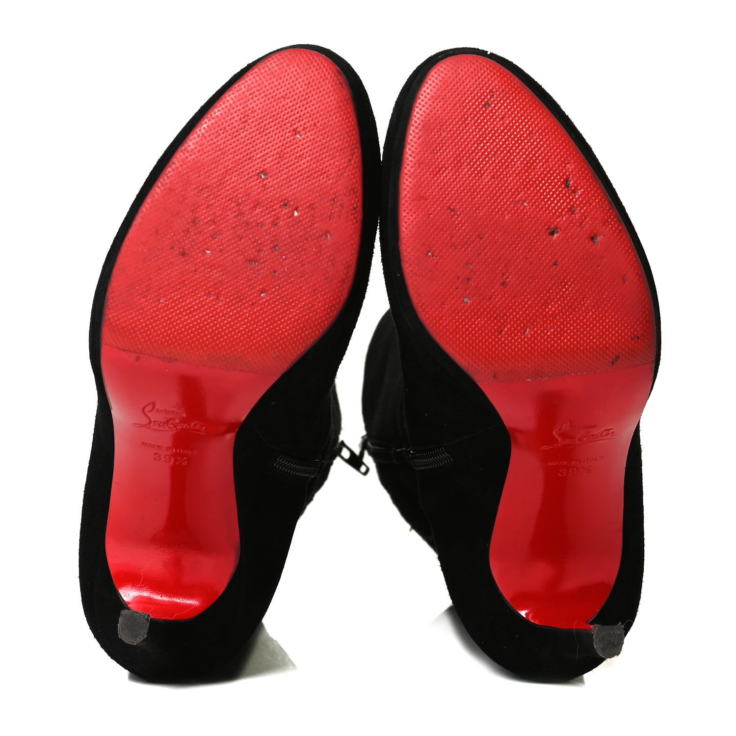 Christian Louboutin Suede Botalili 120 Tall Boots 39.5 Black 6 of 9
