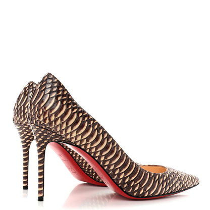Christian Louboutin Watersnake Decollete 554 85 Pumps 39 Brown 4 of 10