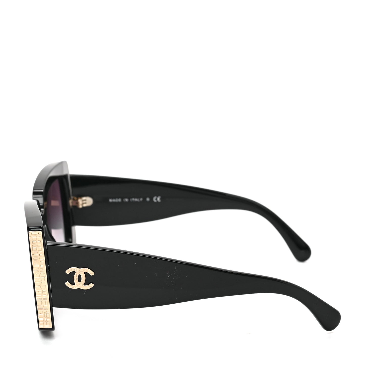 Acetate Rectangle Sunglasses 5435 Black