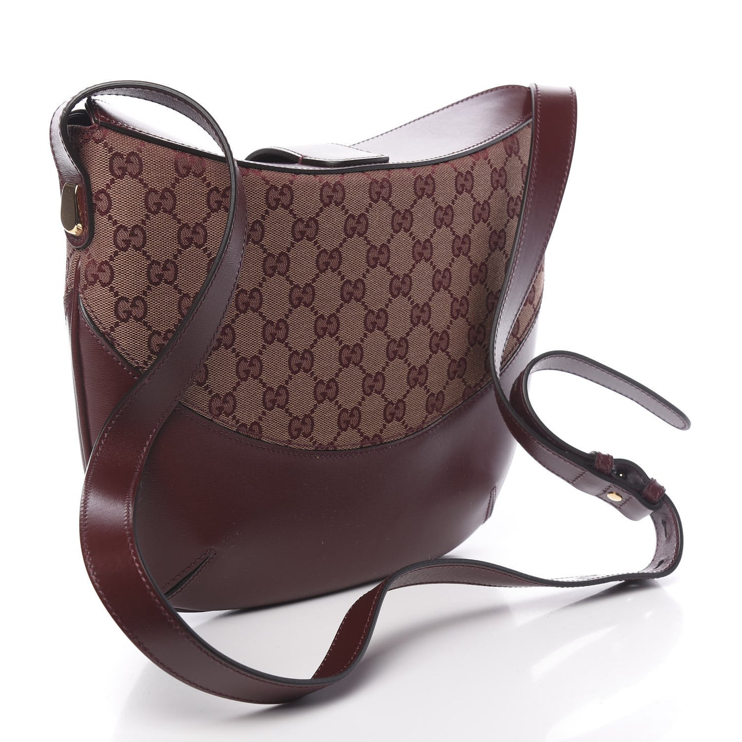 GG Monogram Calfskin Medium Arli Shoulder Bag Sahara Rubino Chardonnay