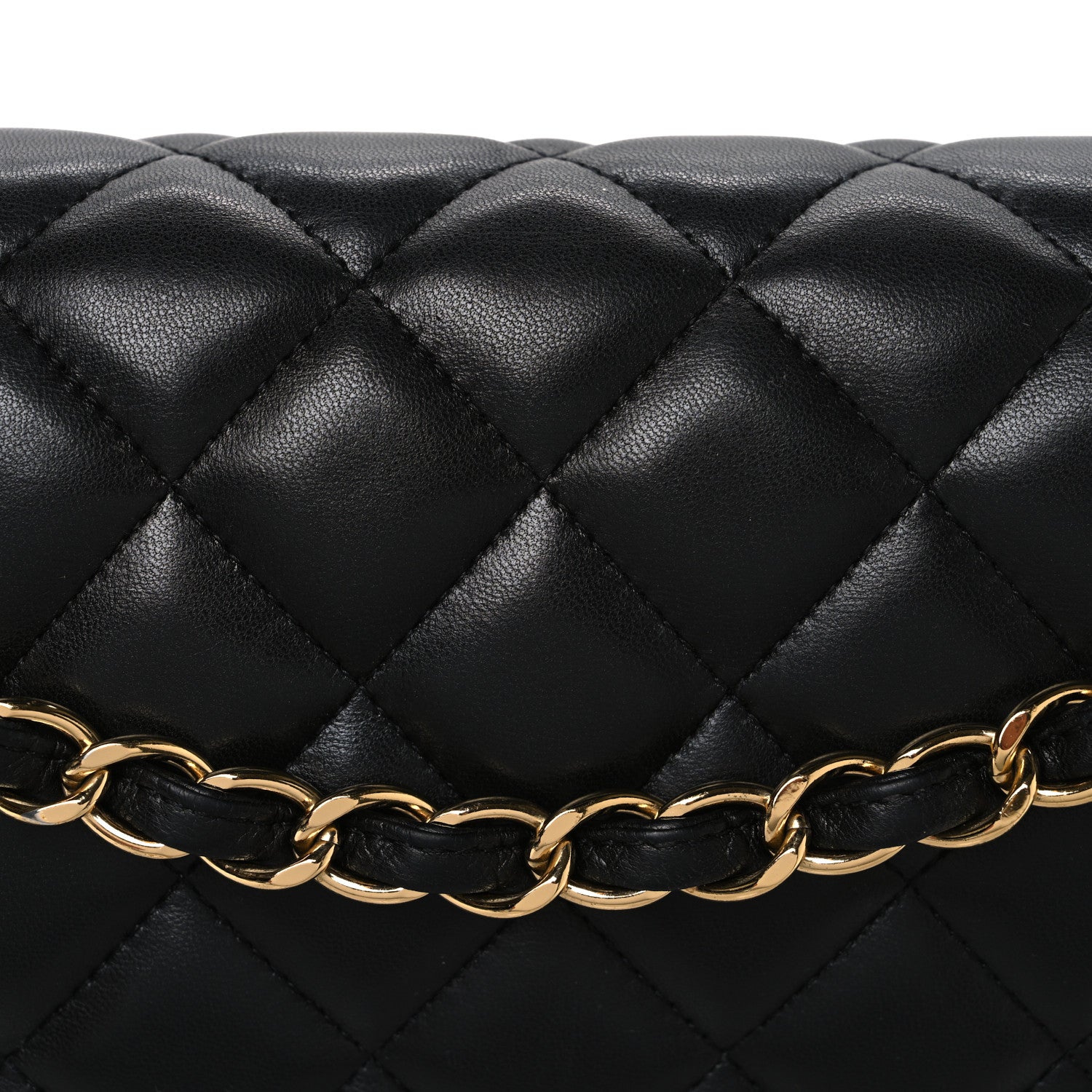 Chanel Lambskin Quilted Maxi Double Flap Black 8 of 13