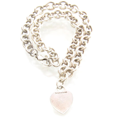 Tiffany Sterling Silver Heart Tag Necklace 3 of 4