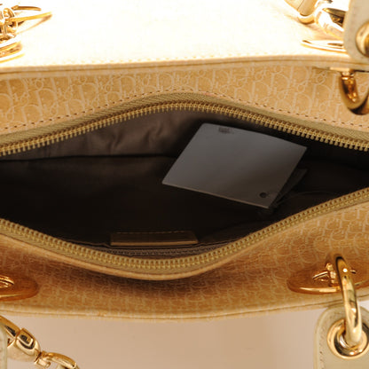 Christian Dior Nubuck Diorissimo Medium Lady Dior Gold 5 of 8