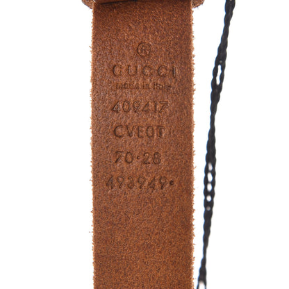 Gucci Faded Calfskin Double G 20mm Belt 70 28 Cuir 4 of 6