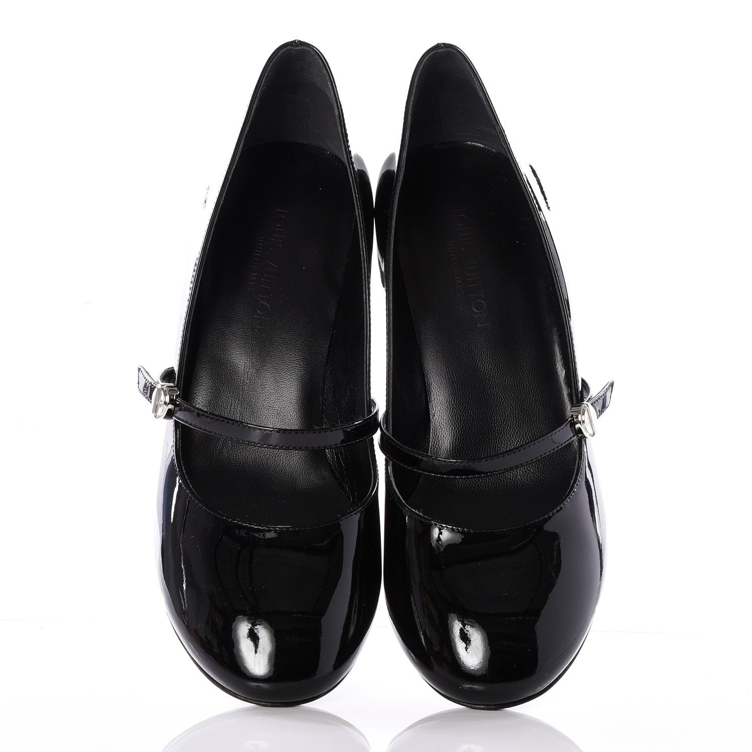 Louis Vuitton Patent Uniformes Silhouette 40mm Pumps 38 Black 5 of 10