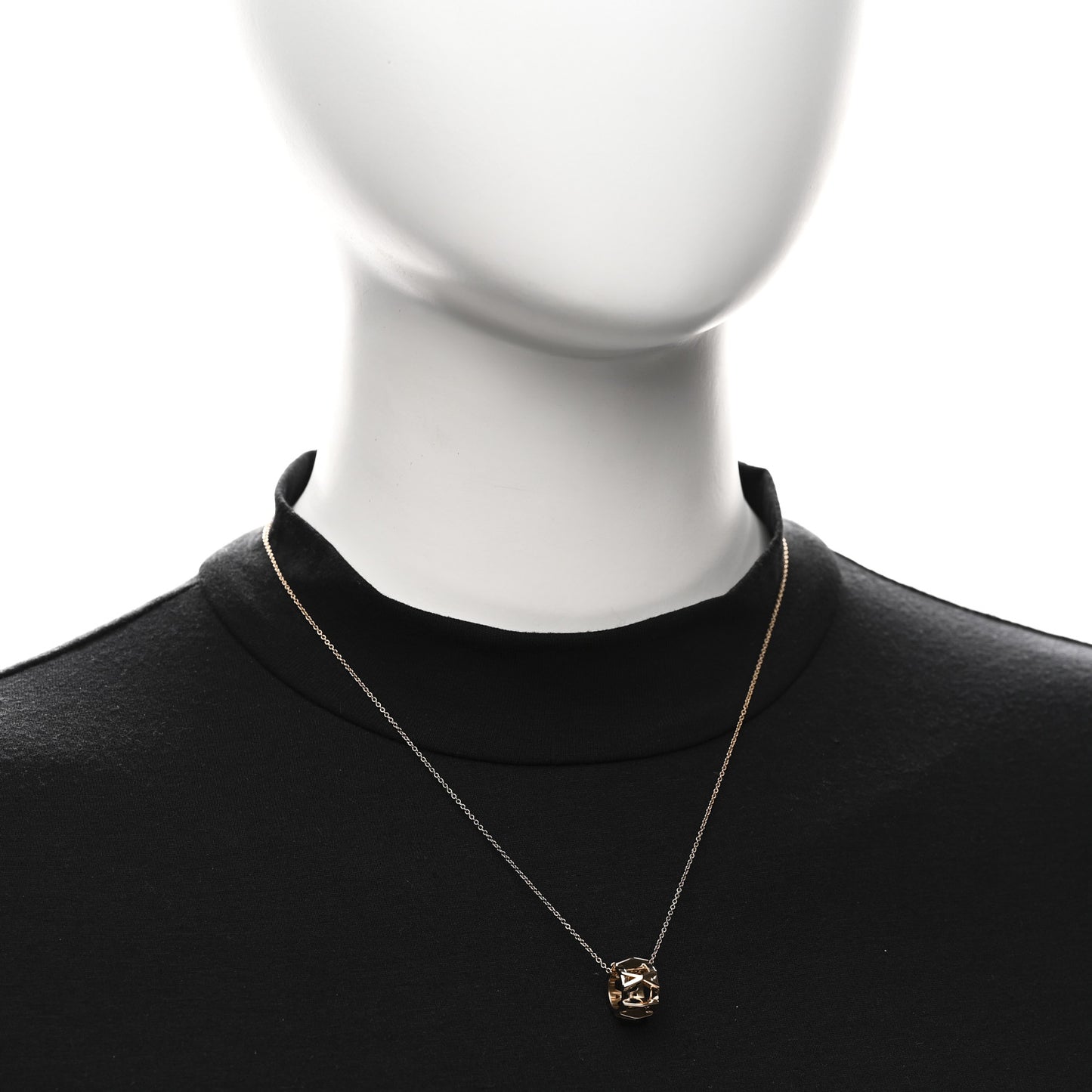 18K Rose Gold Interlocking Atlas Open Pendant Necklace