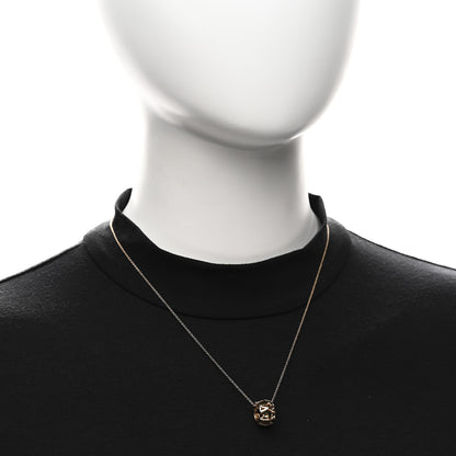 Tiffany 18K Rose Gold Interlocking Atlas Open Pendant Necklace 2 of 5