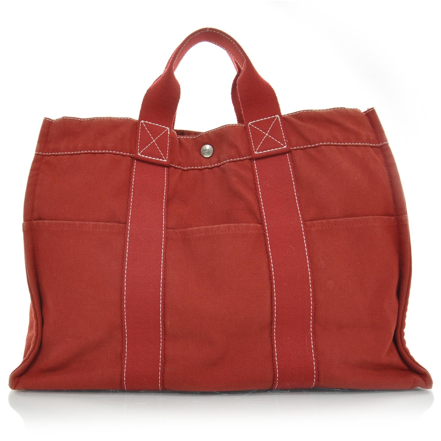 Hermes Canvas Fourre Tout MM Red 1 of 9