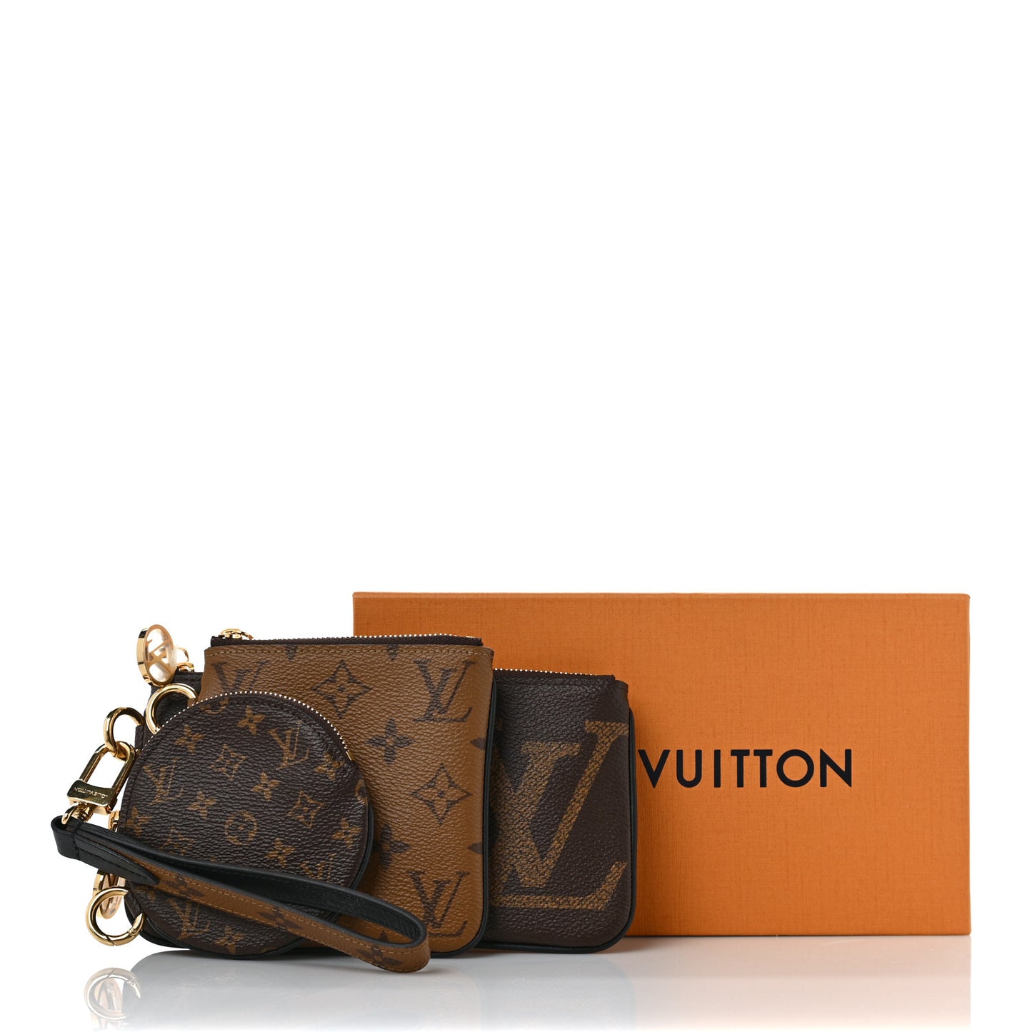 Reverse Monogram Giant Trio Pouch