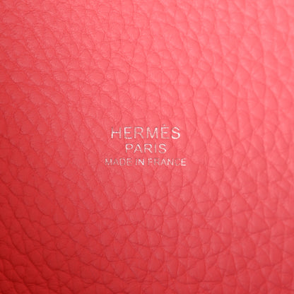 Hermes Taurillon Clemence Picotin Lock 18 PM Rose Azalee 6 of 11