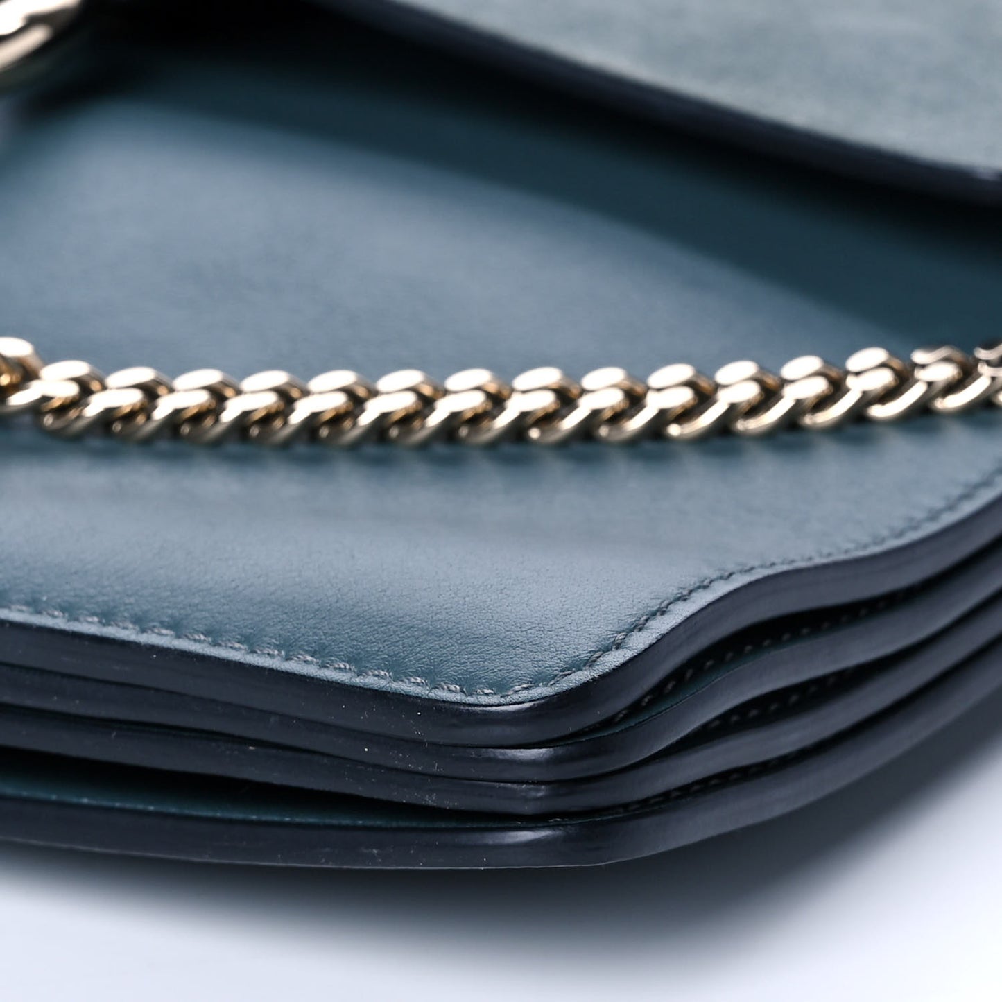 Suede Calfskin Medium Faye Shoulder Bag Cloudy Blue