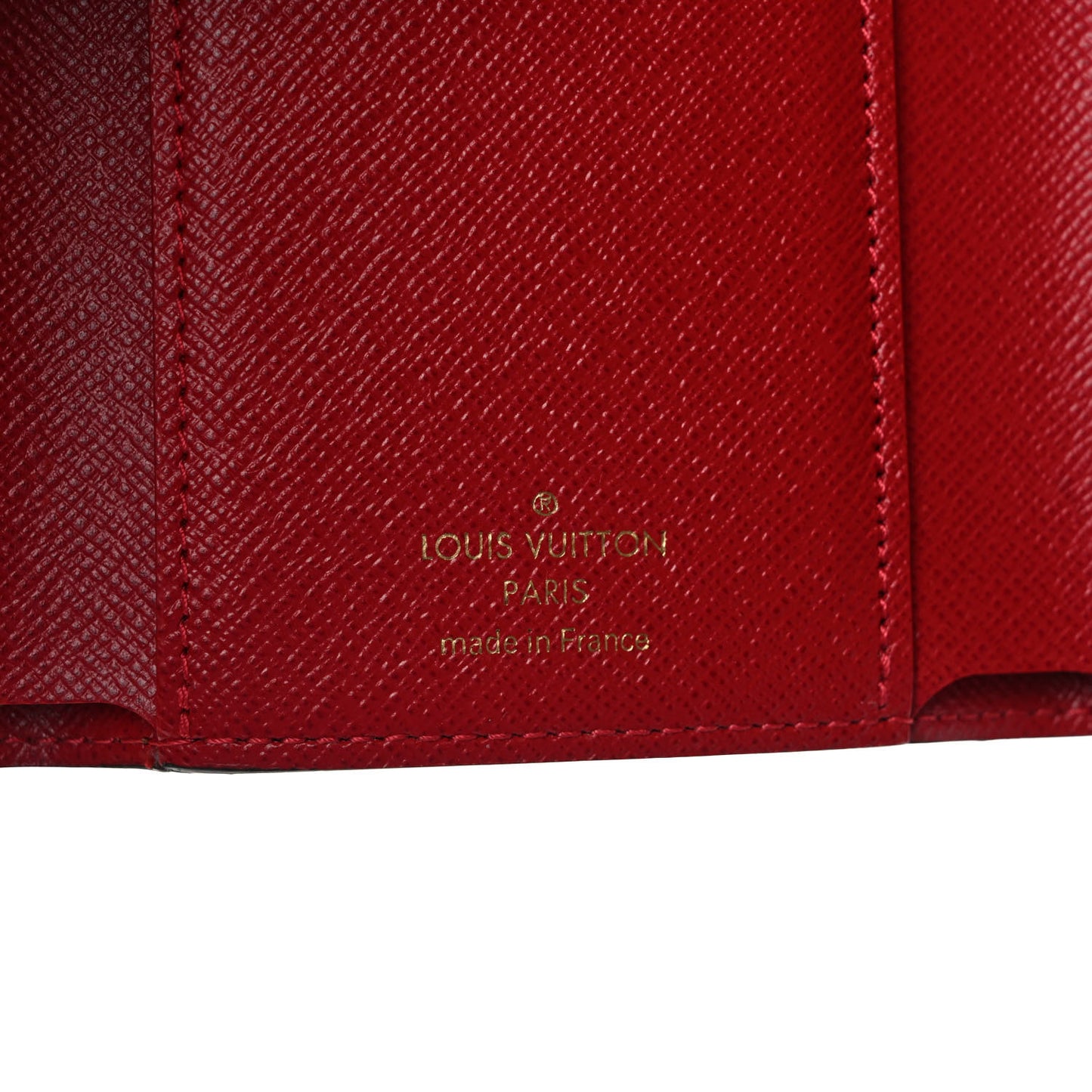 Damier Ebene Victorine Wallet Cherry